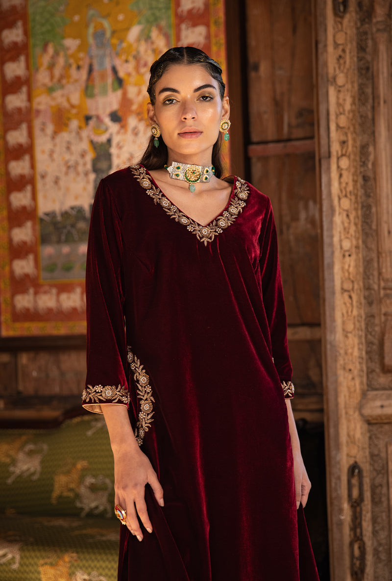 Luxe |Velvet Embroidered