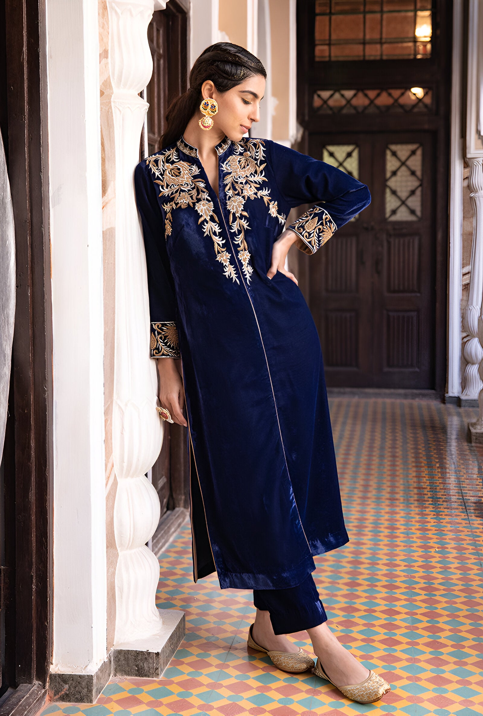 Luxe | Embroidered Velvet