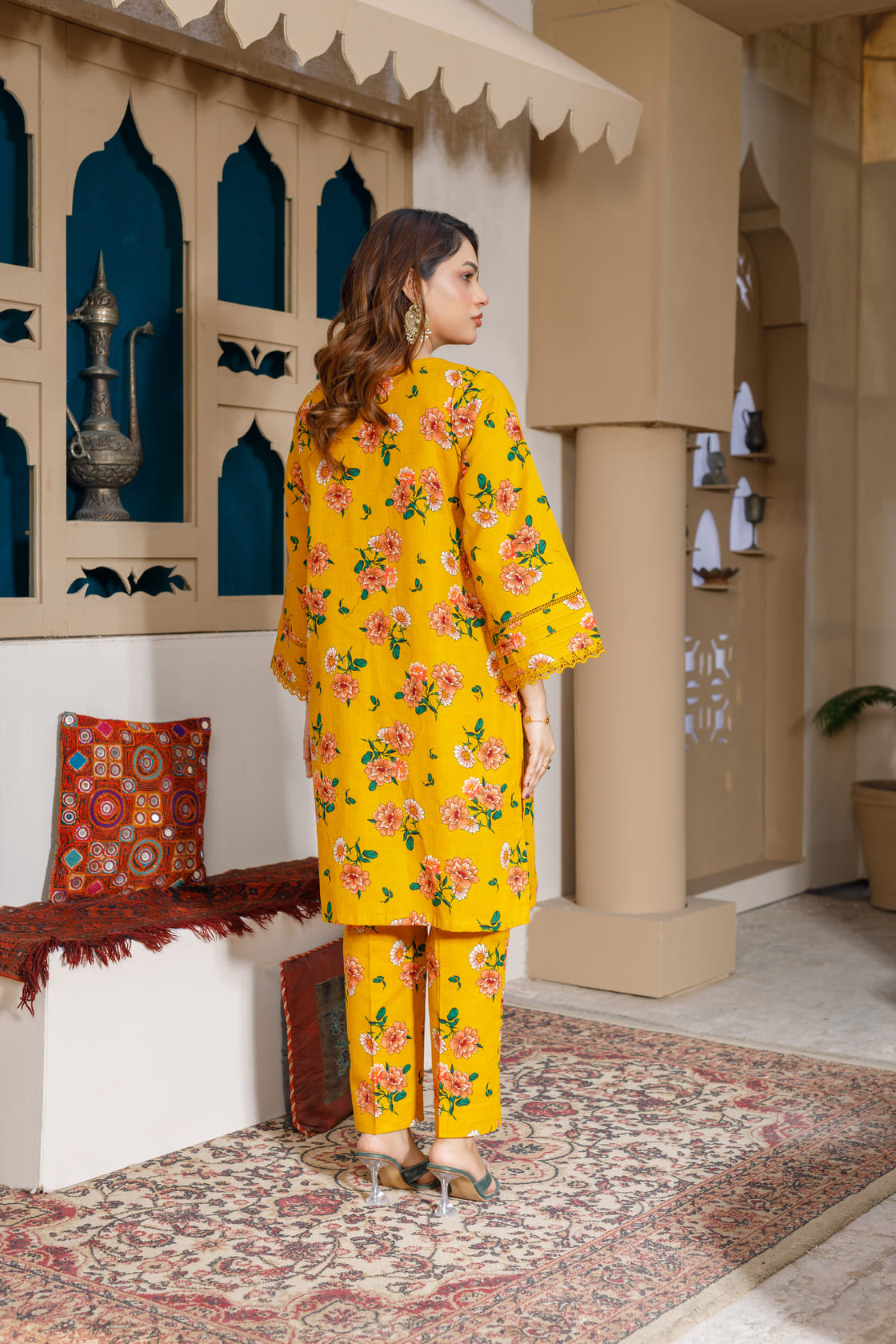 Printed Dress 2Piece khaddar