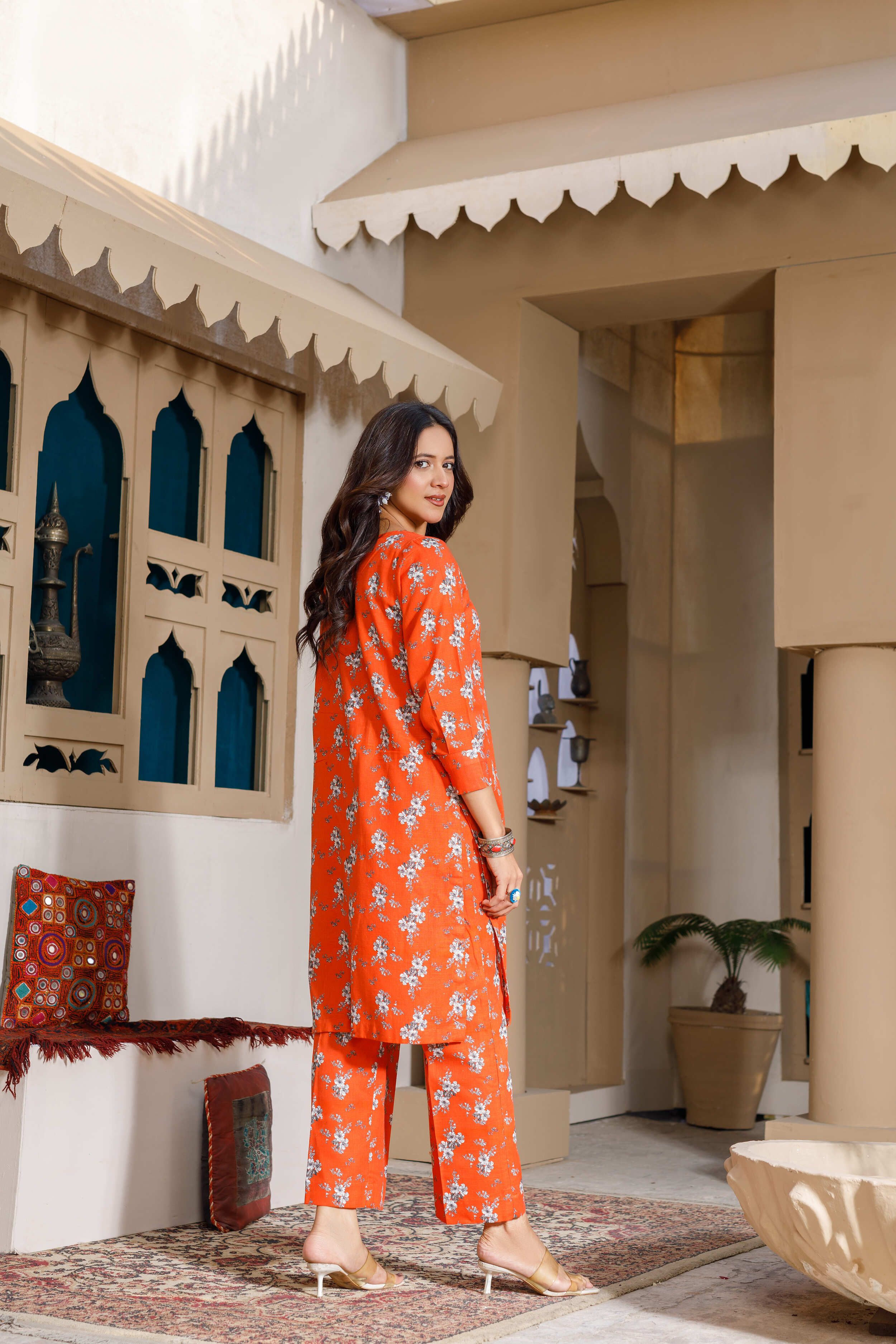 Printed Dress 2Piece khaddar