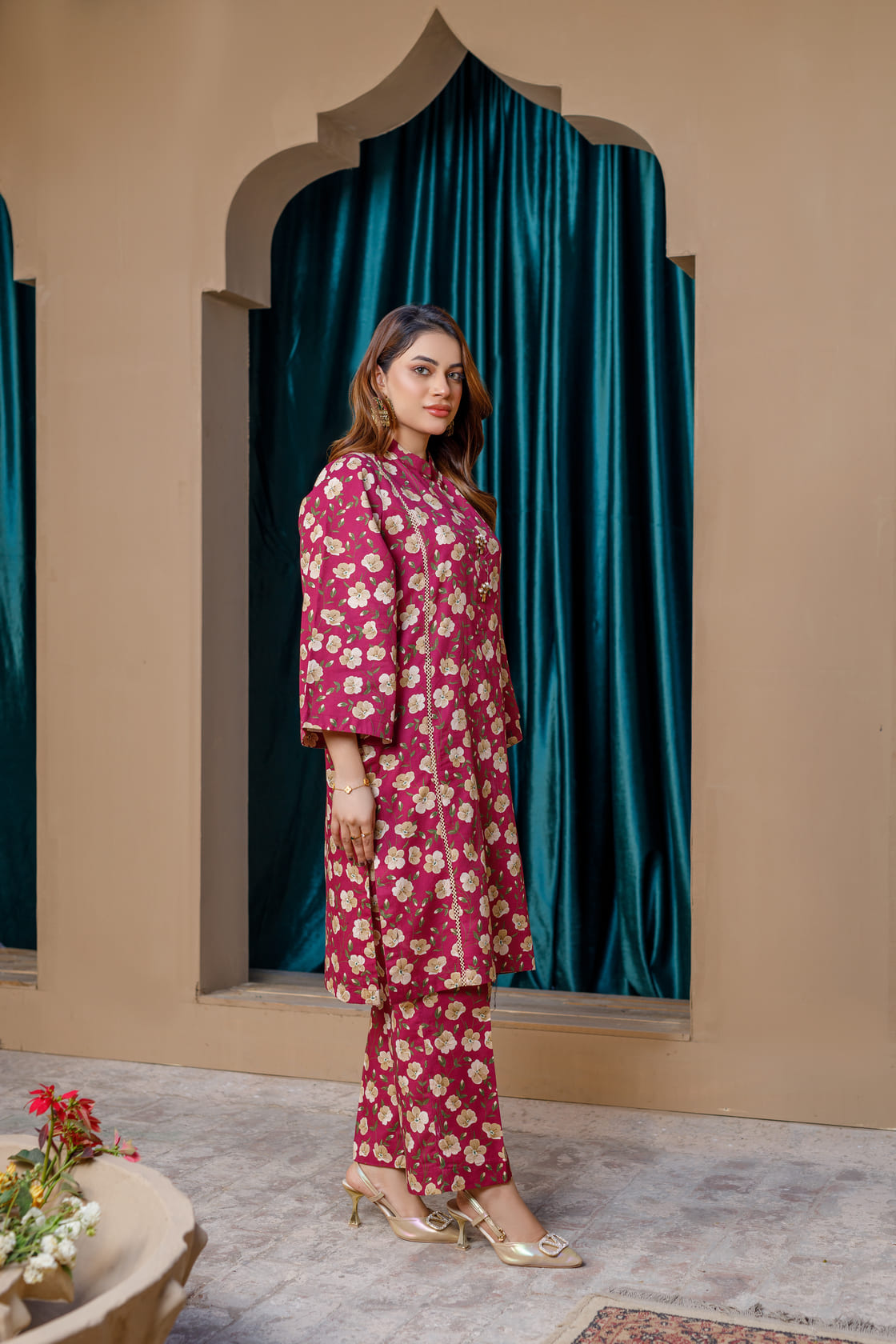 Printed Dress 2Piece Khaddar