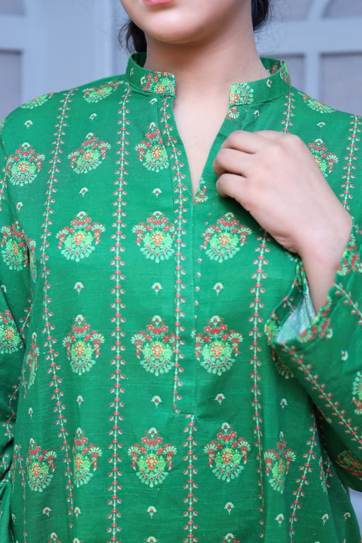 Printed Dress Khaddar