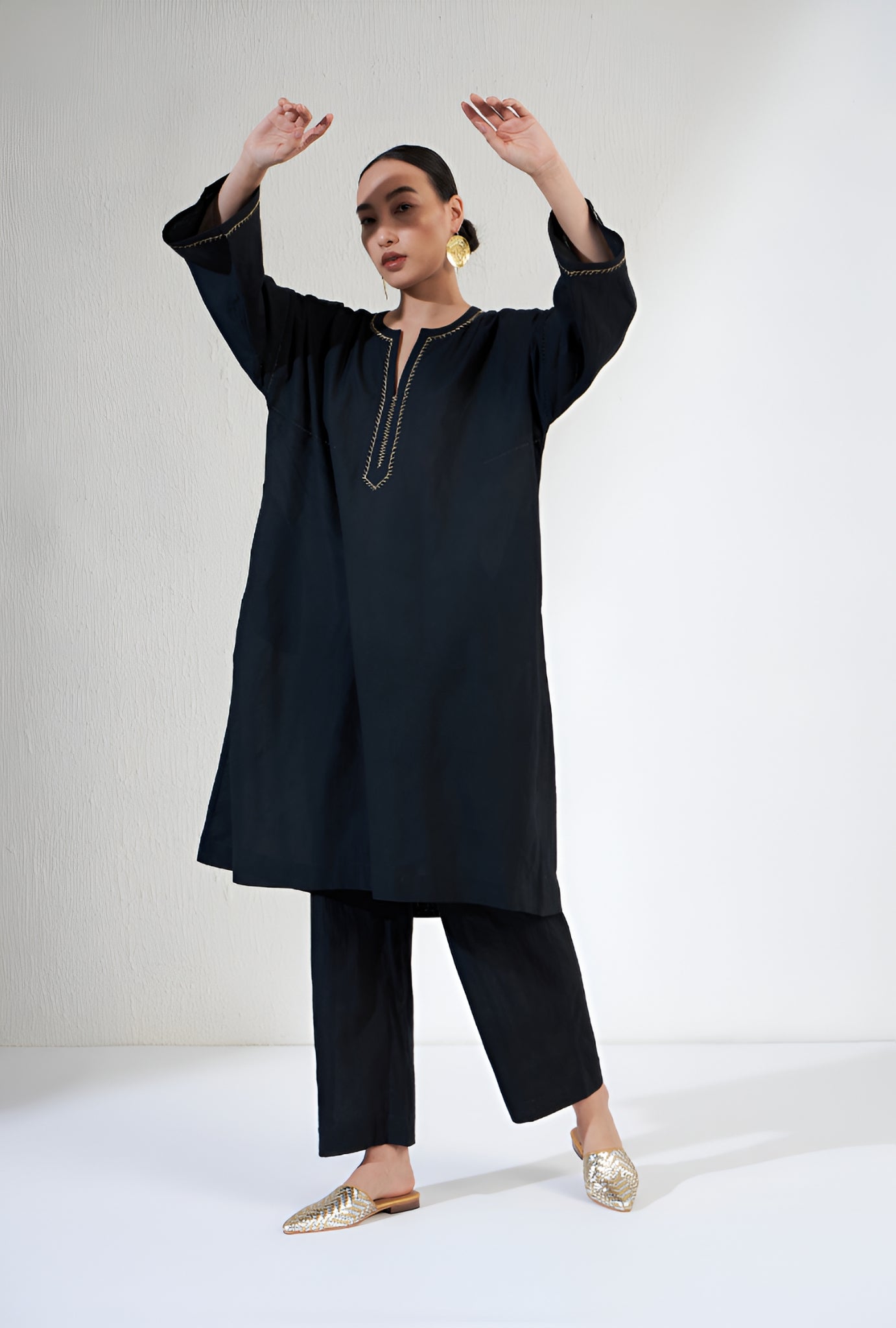 Embroidered Dress 2Piece