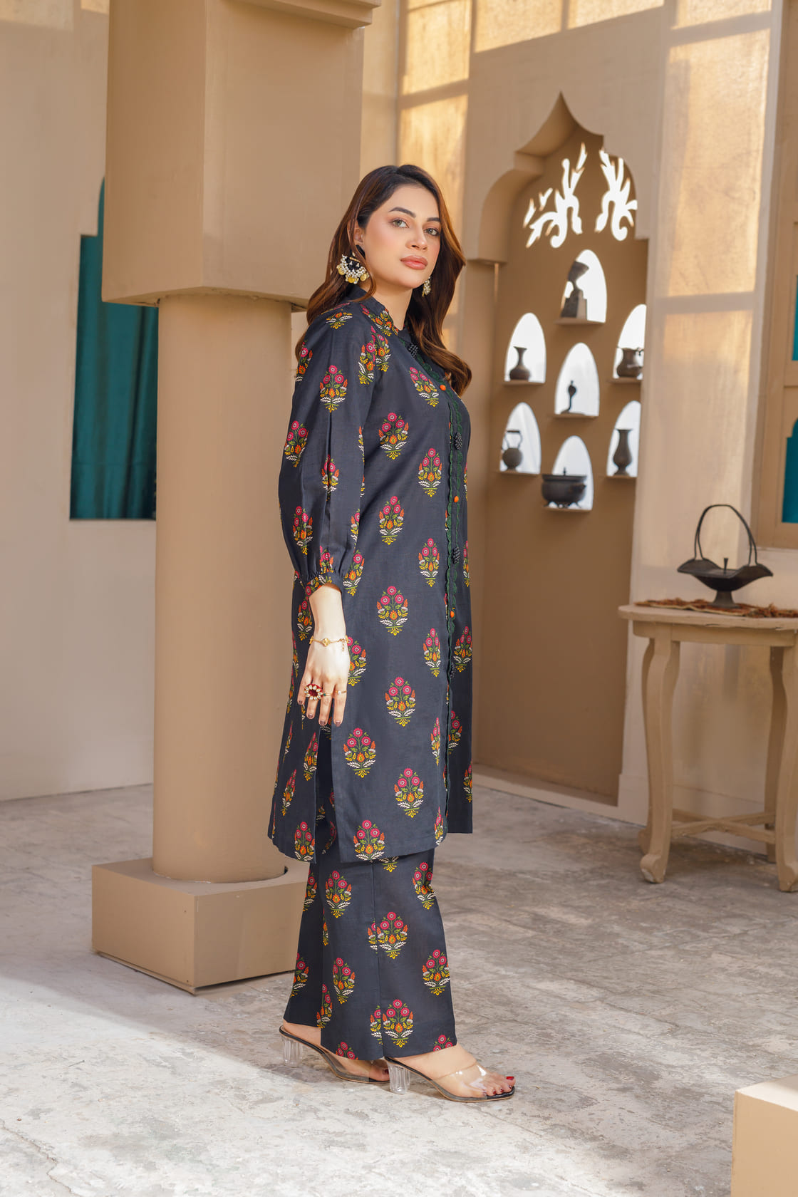 Printed Dress 2Piece Khaddar