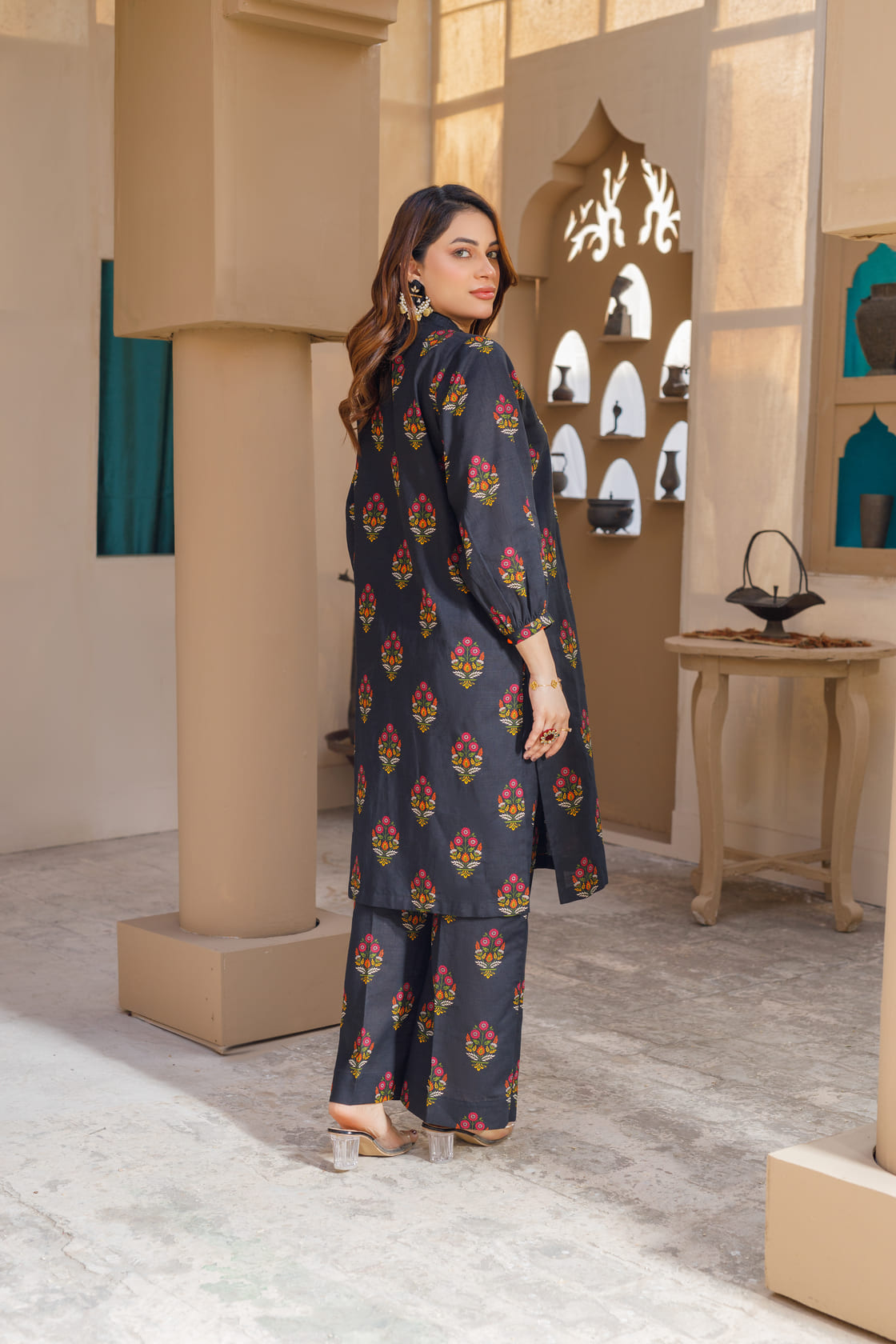 Printed Dress 2Piece Khaddar